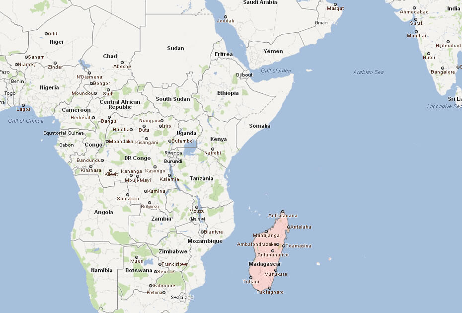 Madagascar Map Map Of Madagascar Africa 